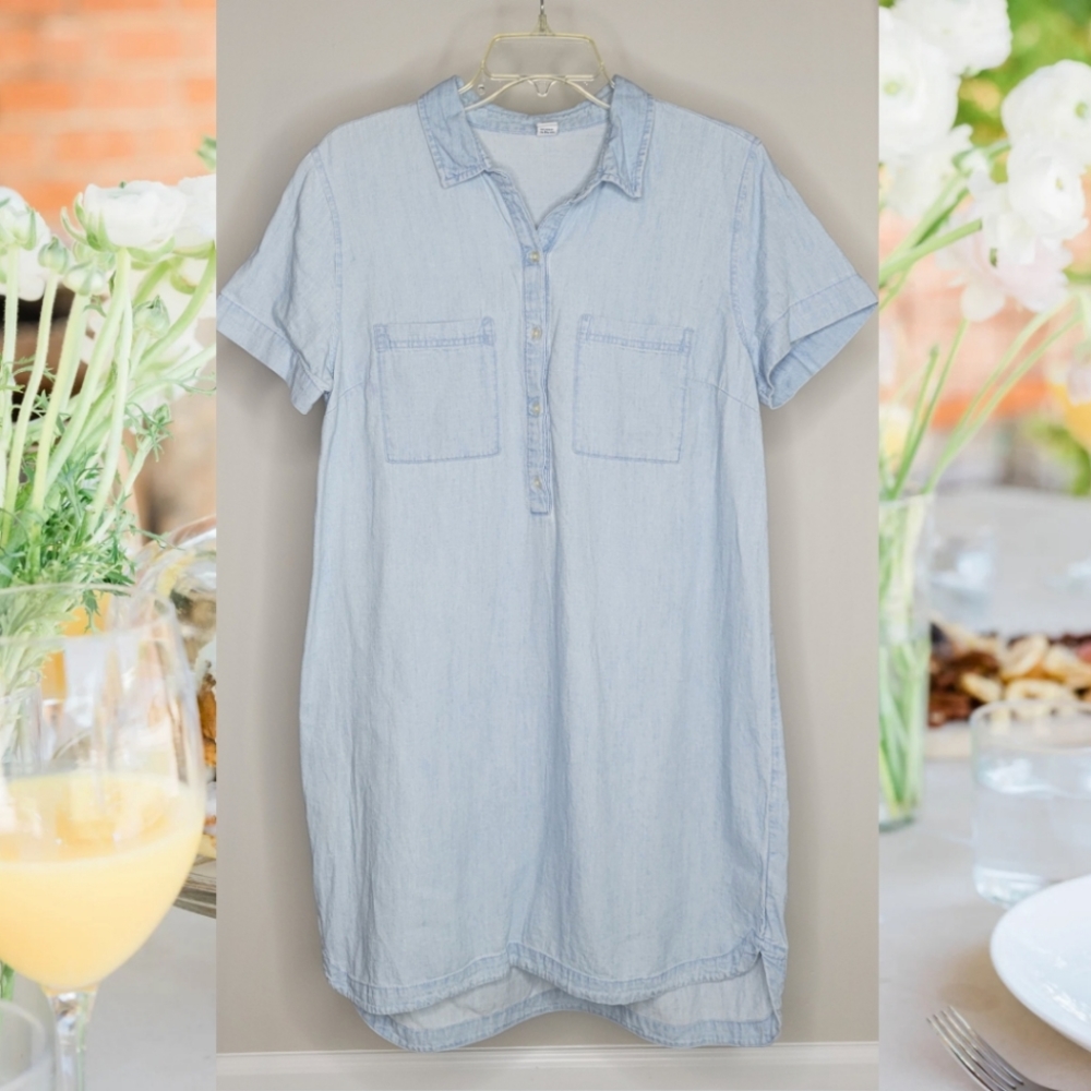 Old Navy Denim Shirt Dress, Size L